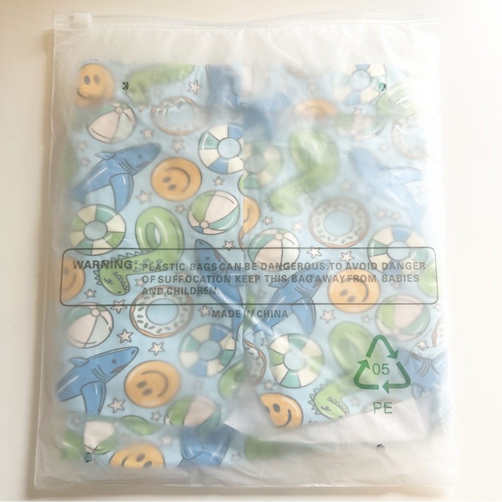 Caden Lane Floatie Friends Two Piece Pajama Set Blue 3T NWT - Picture 4 of 5